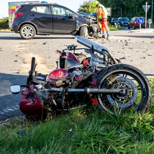 Die Unfallstelle auf der L15 in Tarp nahe Flensburg.
