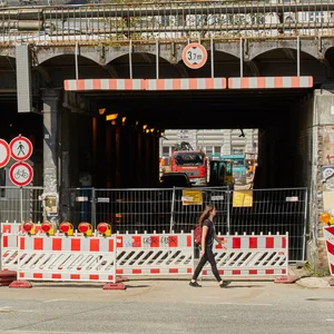 Der Lessingtunnel während Bauarbeiten im Jahr 2019. Bald wird er wieder vollständig gesperrt.