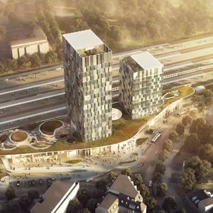 So könnte er einmal aussehen: Der neue Regional- und Fernbahnhof Altona am Diebsteich.