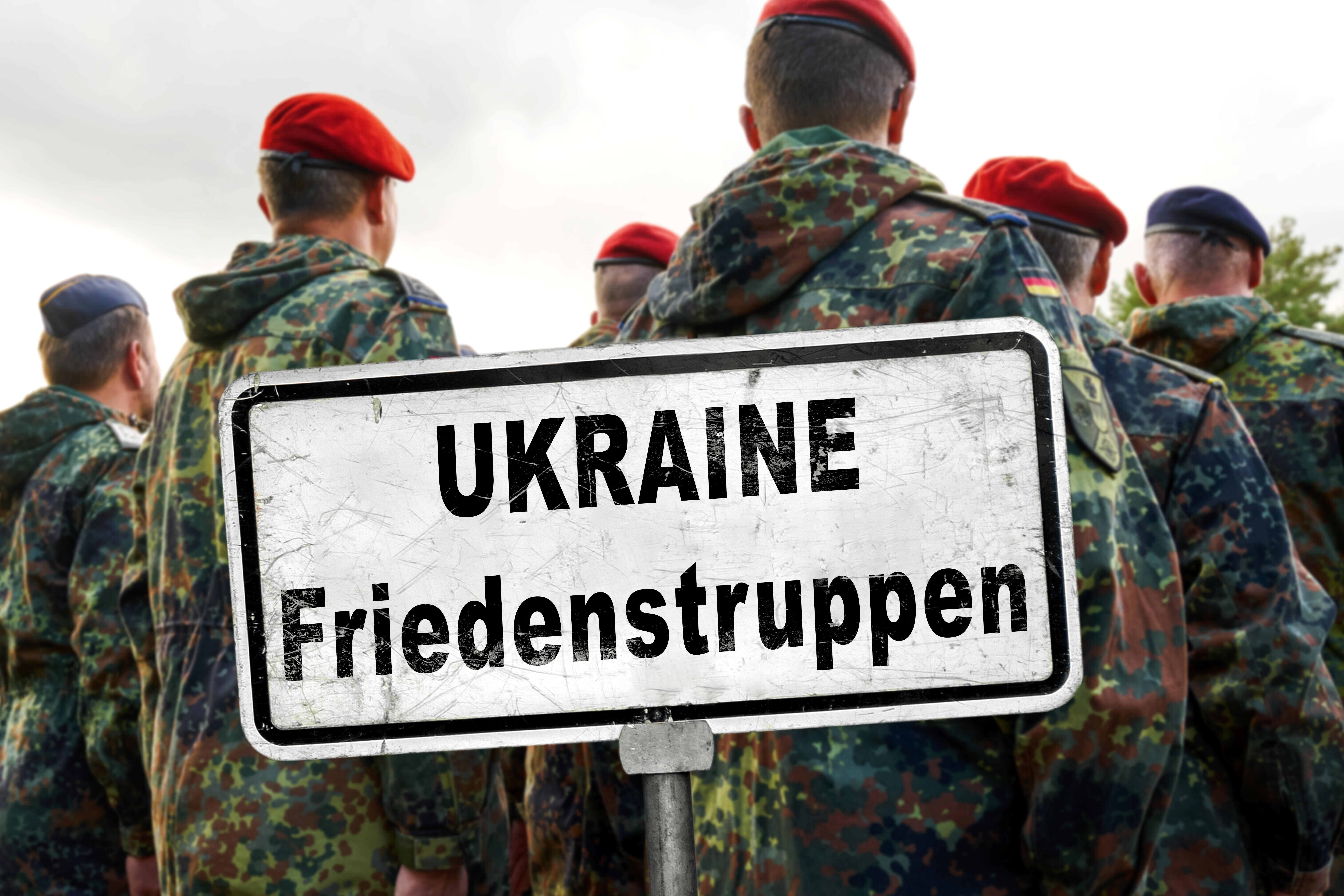 Die Bundeswehr als Friedenstruppe in der Ukraine? Dazu wird es sehr wahrscheinlich nie kommen. (Montage)