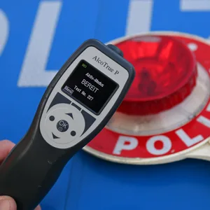Alkoholtest bei der Polizei