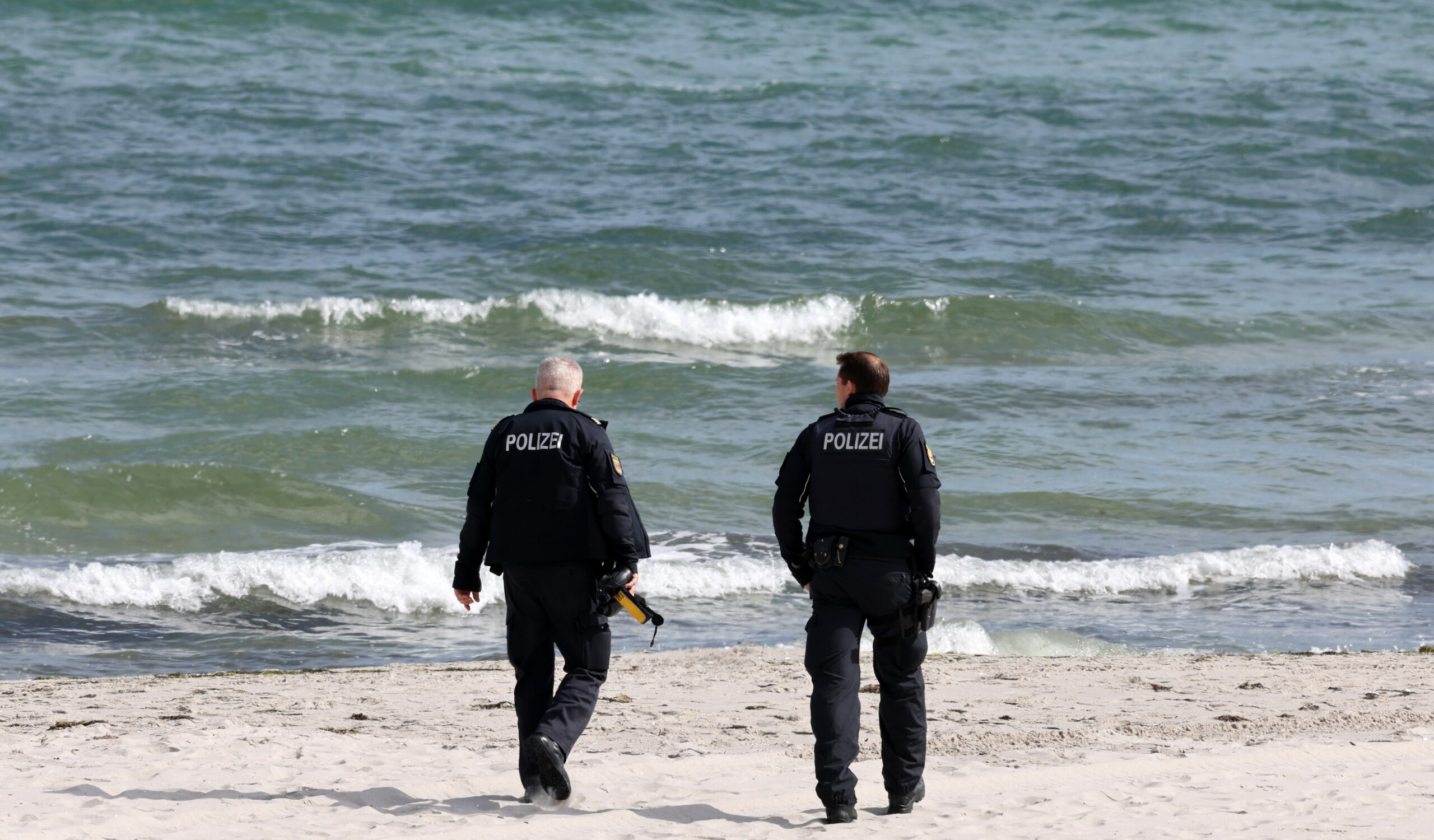 Polizei am Strand