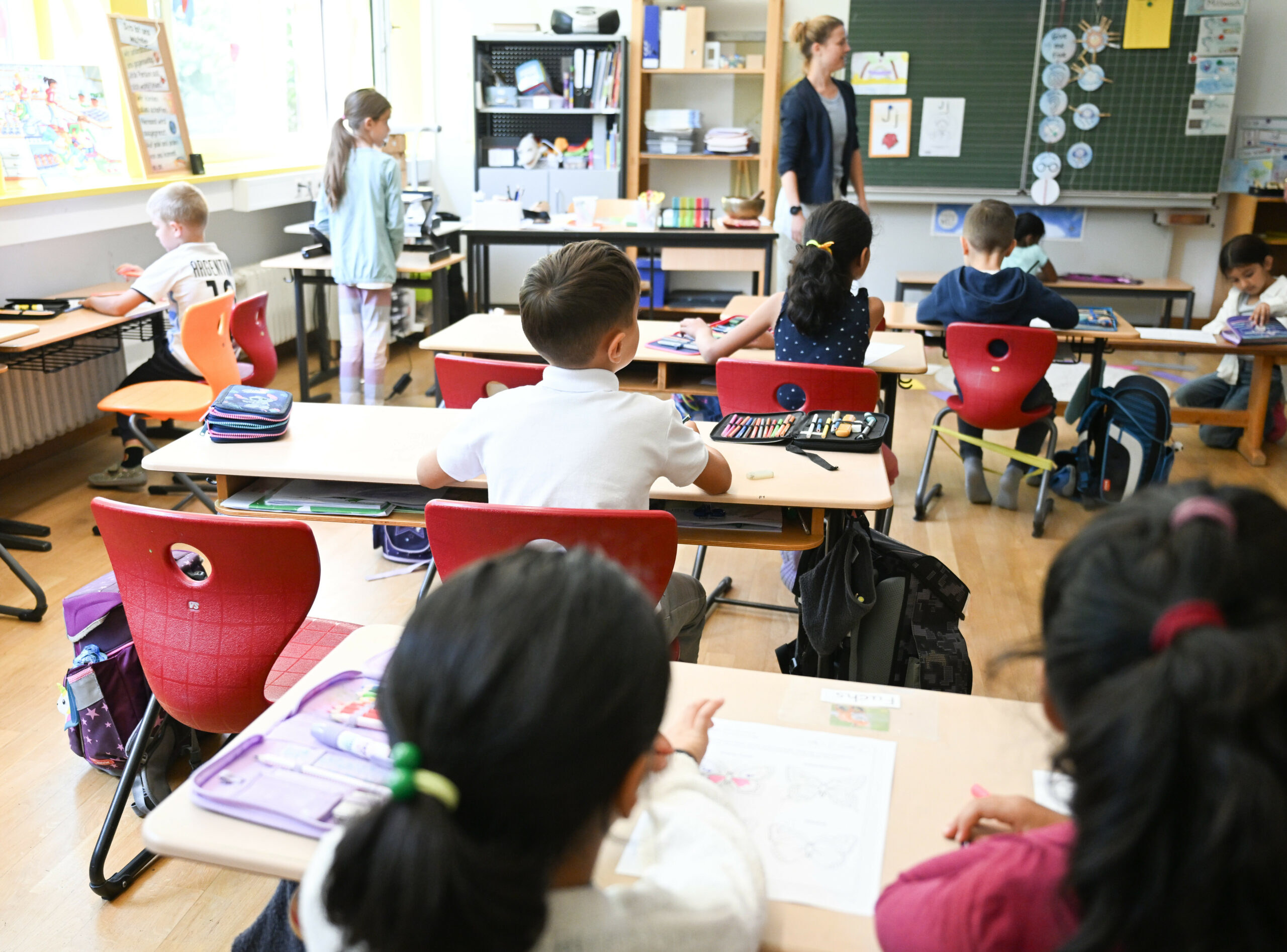 Unterricht in einer Grundschule
