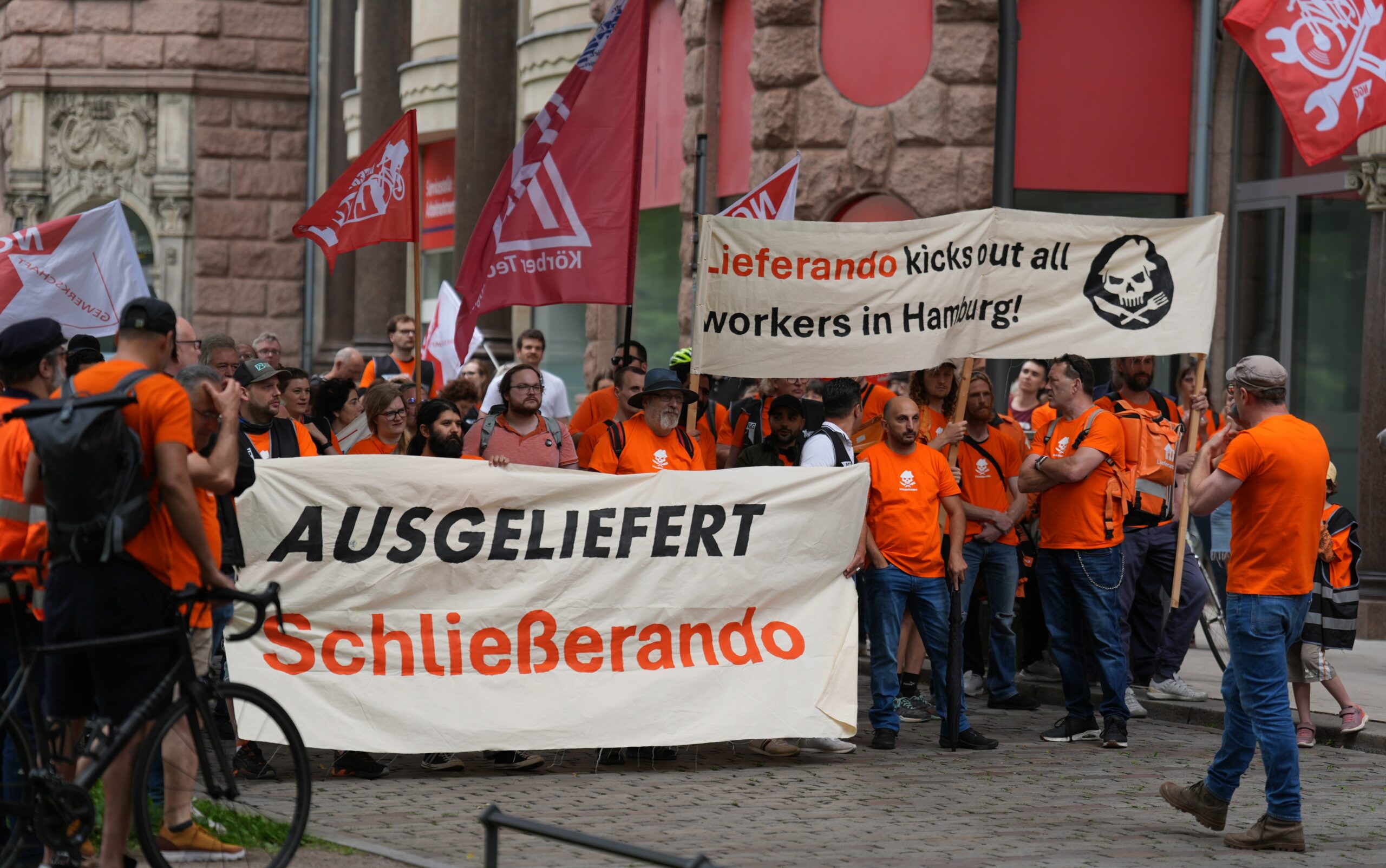 Demo gegen Lieferando