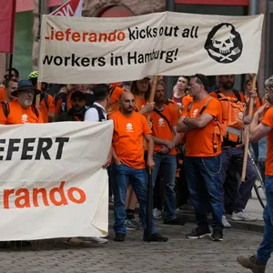 Demo gegen Lieferando