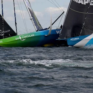 Kollision kurz nach dem Start des Ocean Race Europe in Kiel
