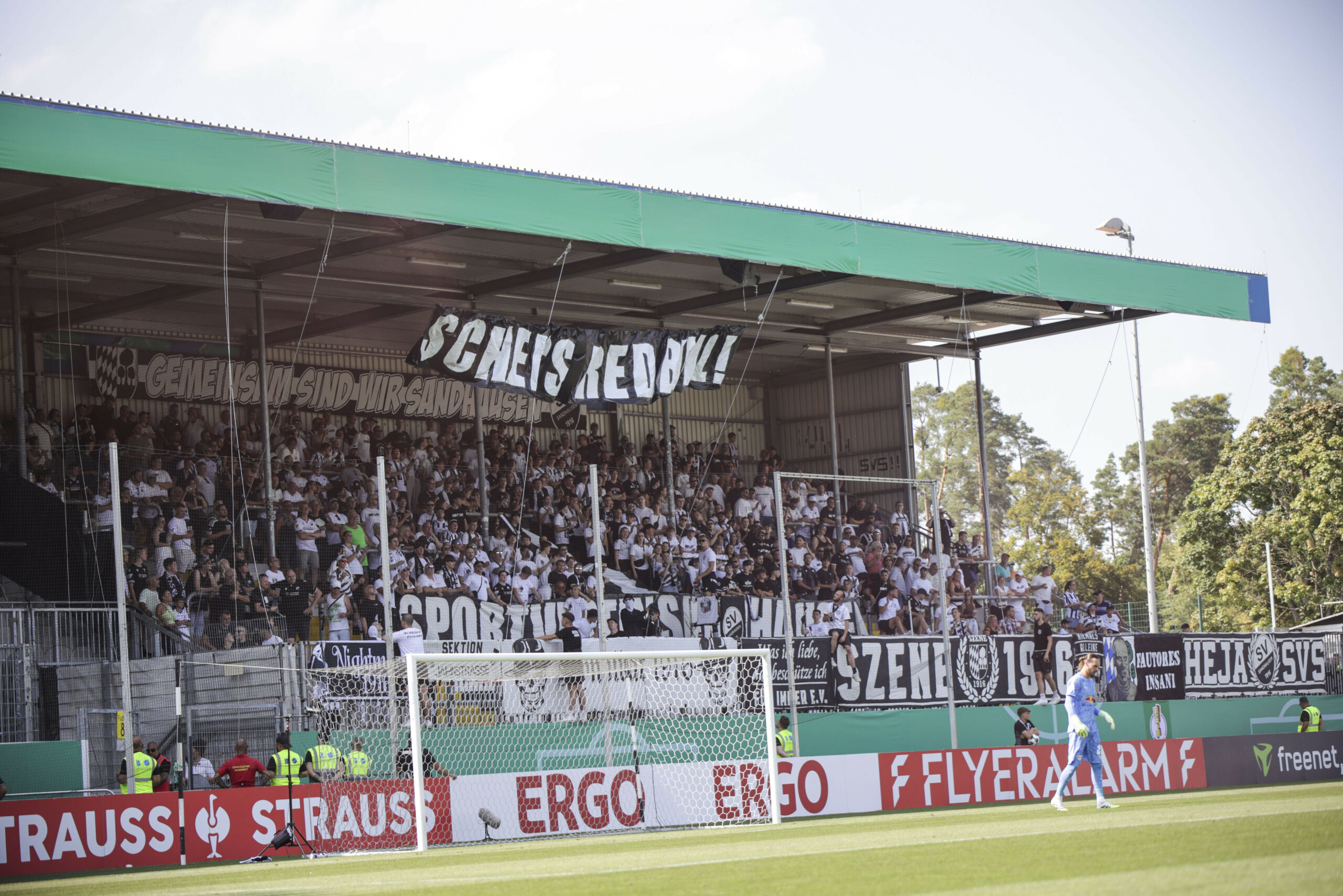 Fan-Plakat der Sandhausen-Fans