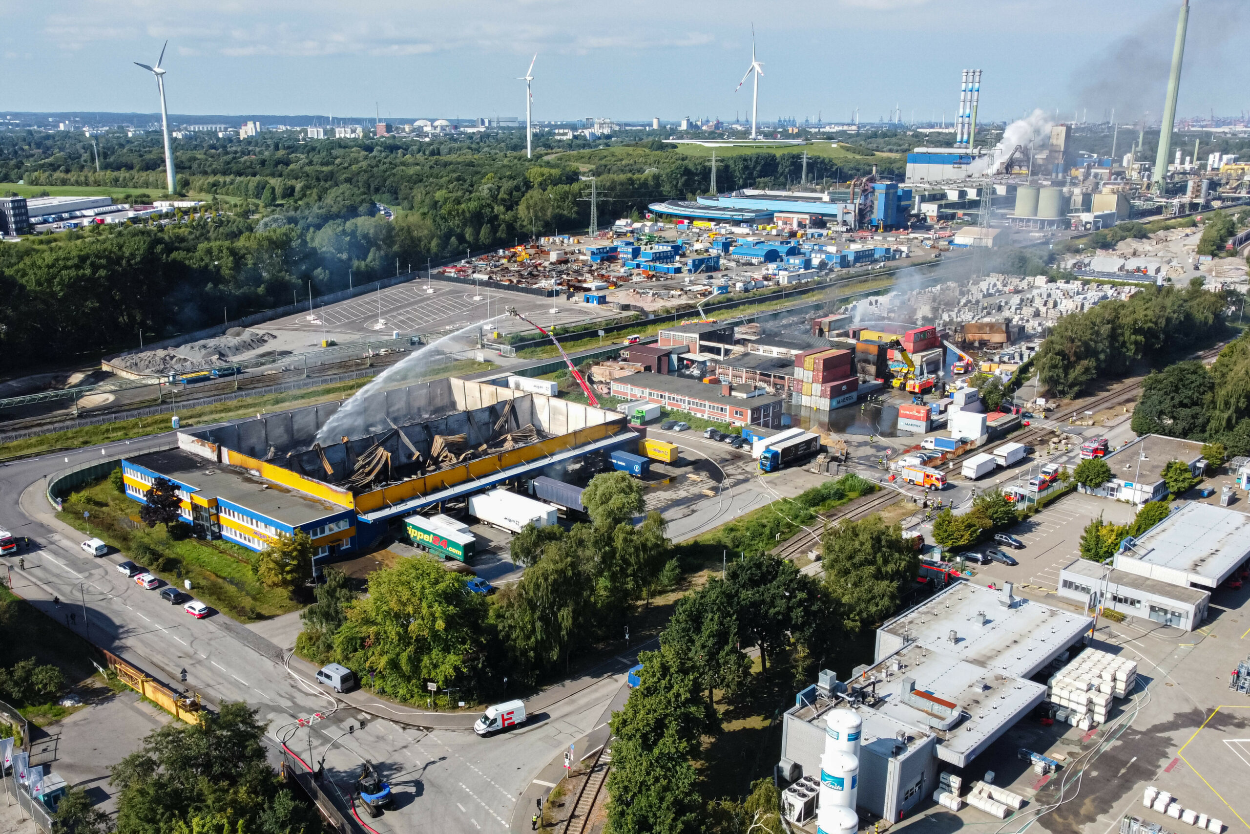 Großbrand auf der Veddel