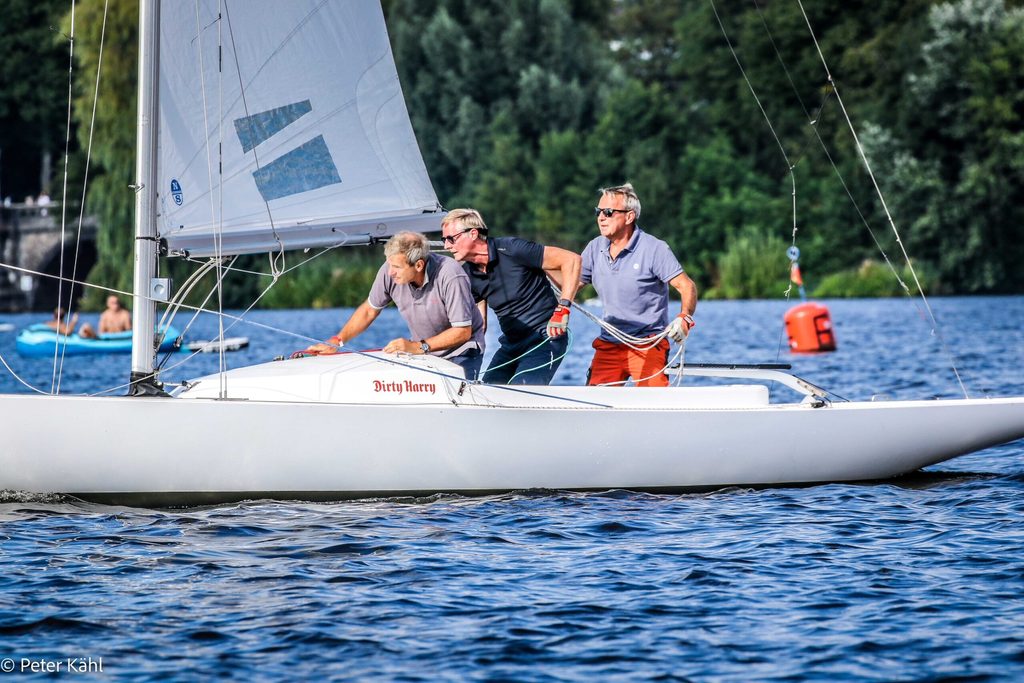 Segler auf der Alster