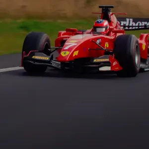 Ferrari auf der Autobahn