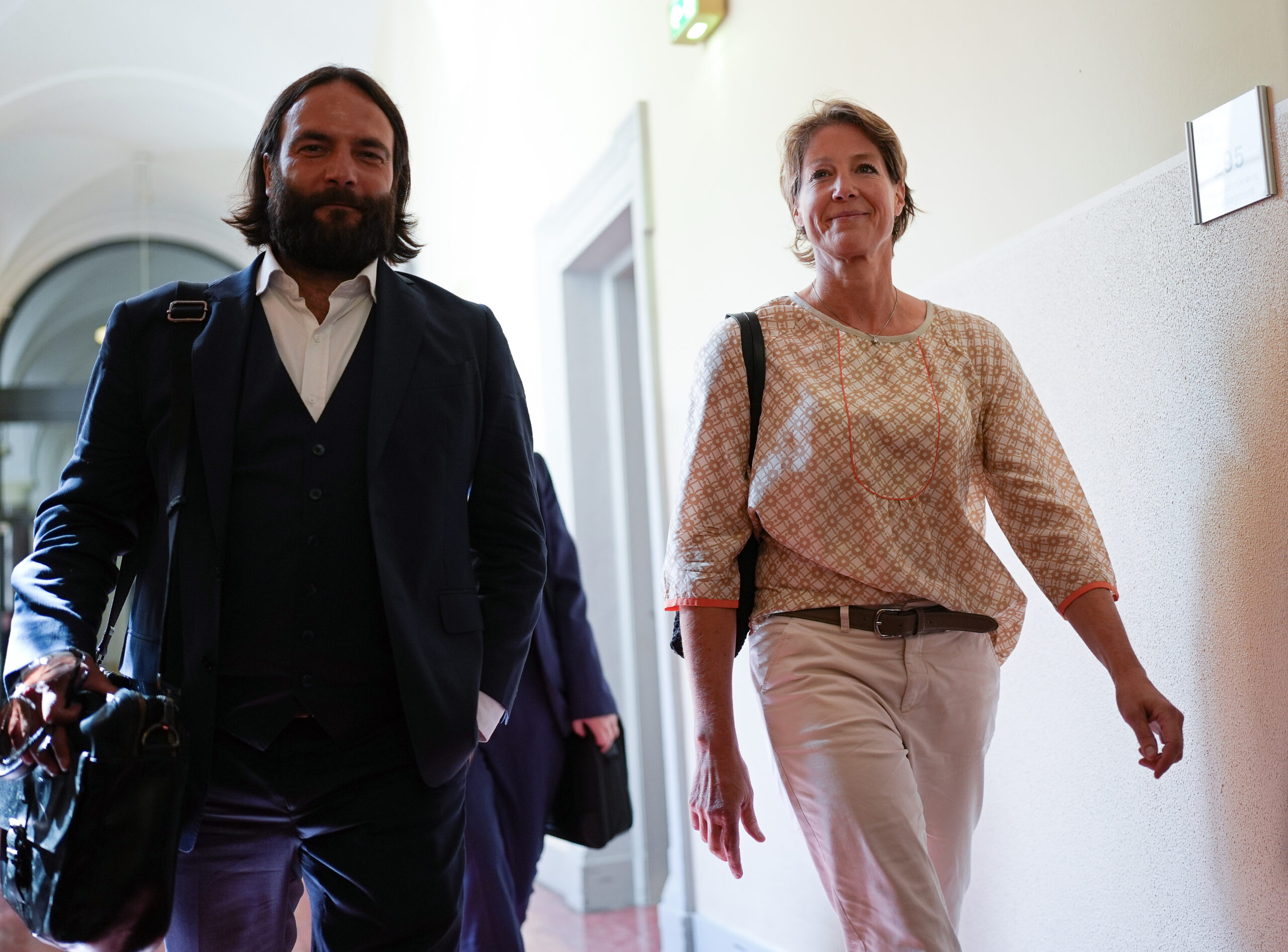 Christina Block und ihr Verteidiger Ingo Bott.