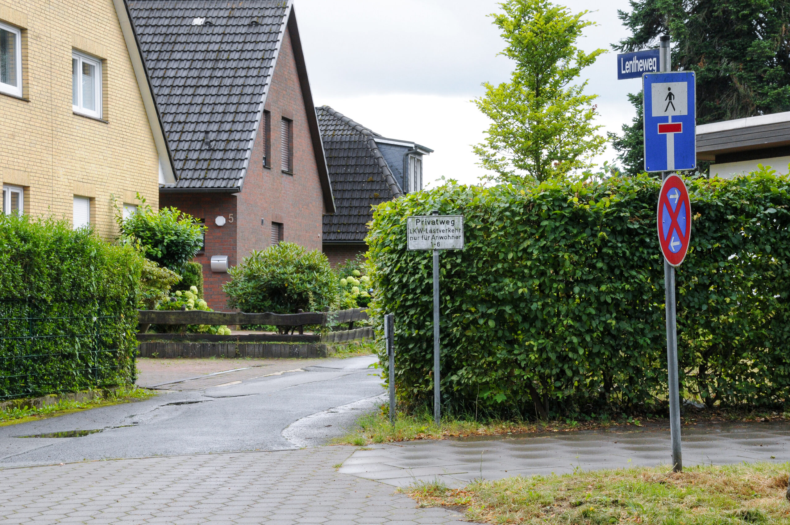 Der Lentheweg in Eißendorf ist herrenlos und gehört niemandem.