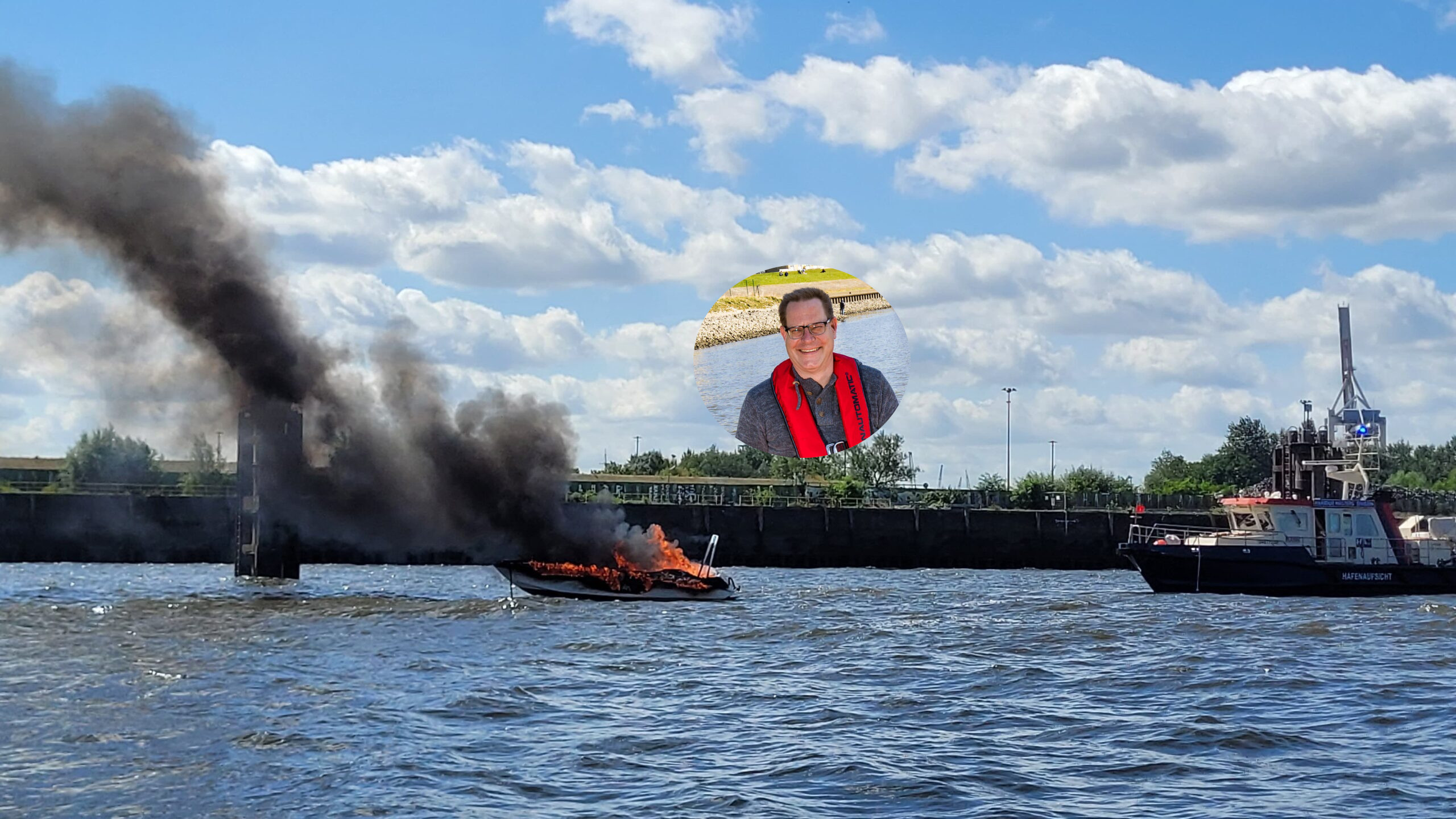 Das Boot der Familie hatte plötzlich Feuer gefangen – nun wurde das Wrack geborgen.