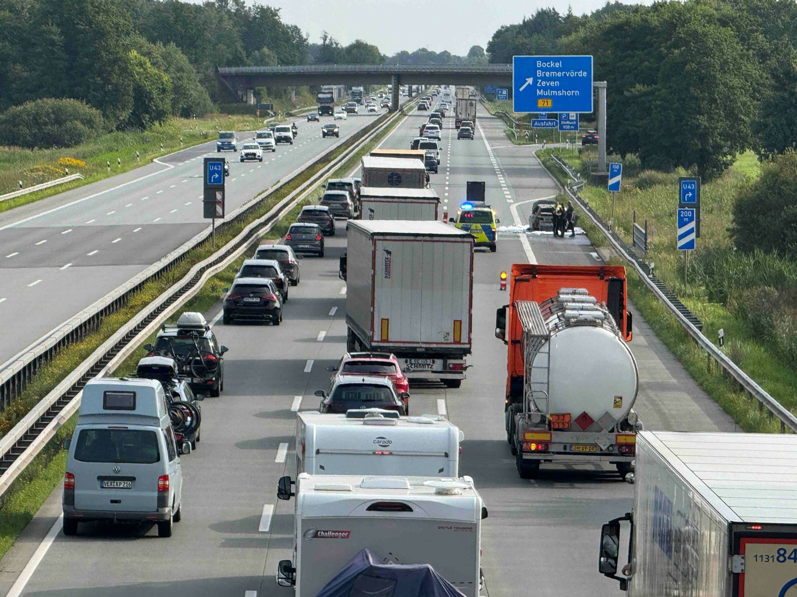 Ferenende und kleine Unfälle – so ist die Lage auf den autobahnen im Norden