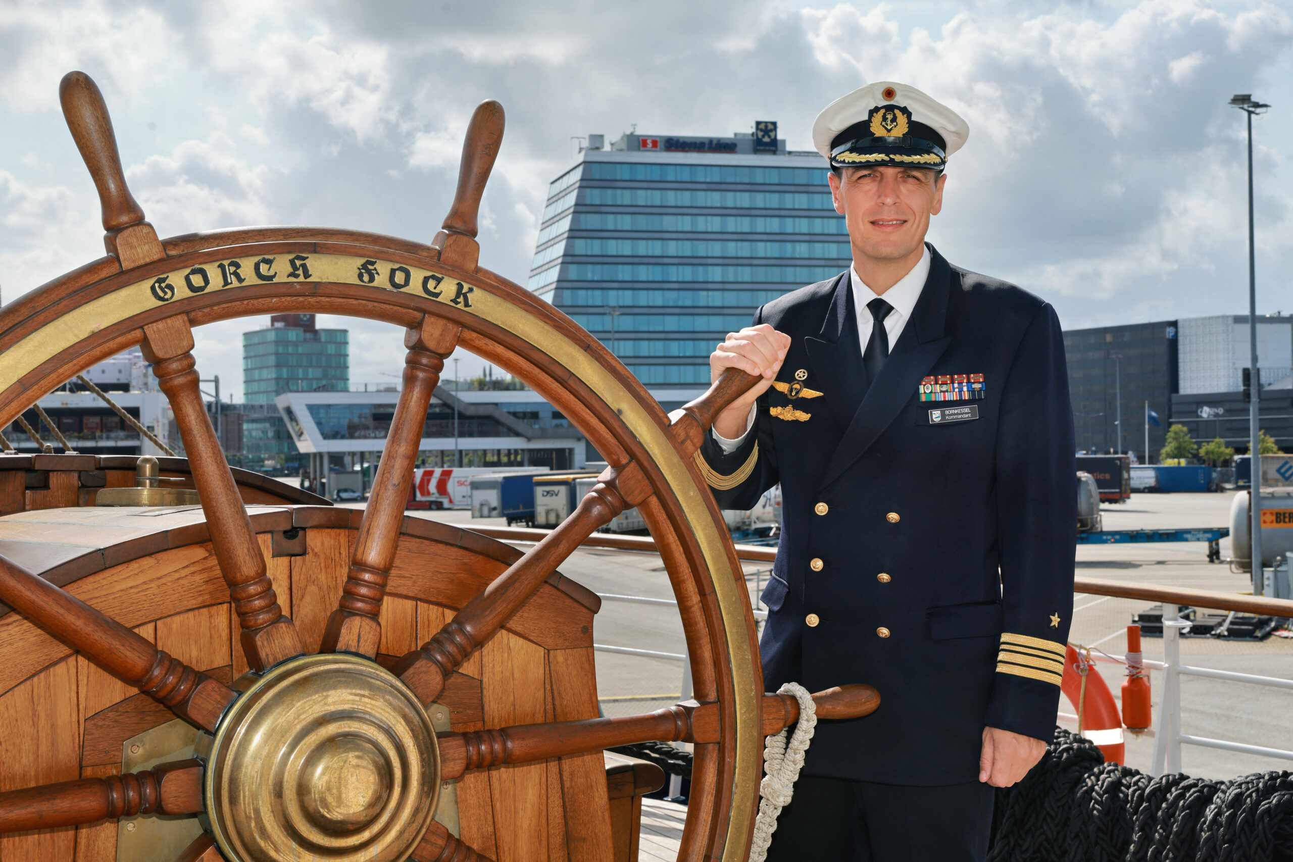 Kapitän auf der Gorch Fock
