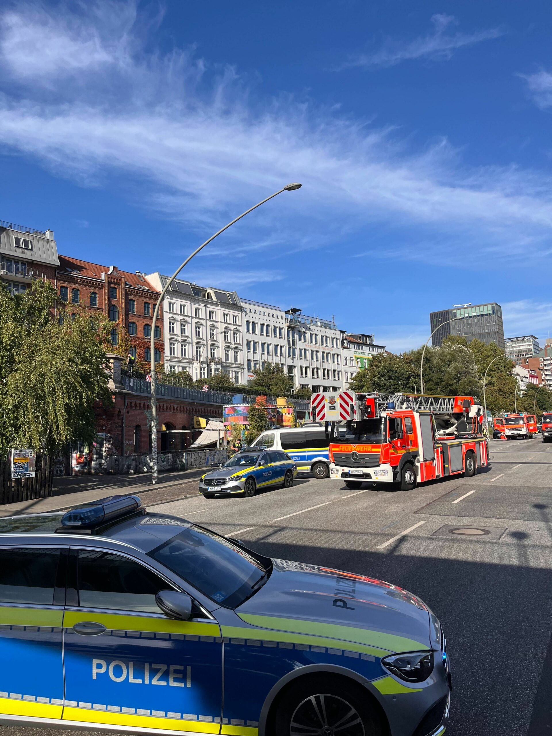 Im Überquell kam es zu einer Fettverpuffung. Die Hafenstraße musste zwischenzeitig gesperrt werden.