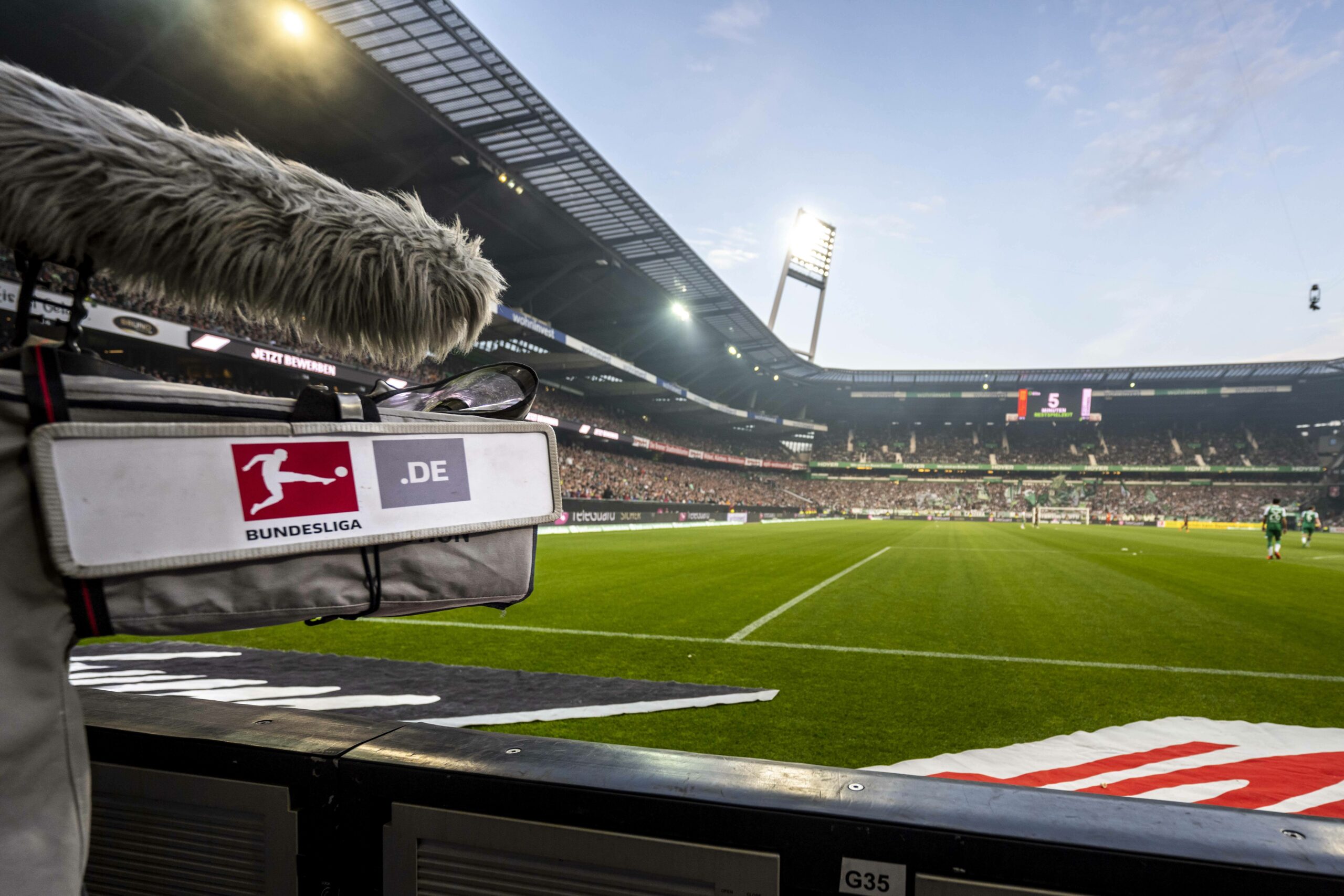 Übertragungskamera im Weserstadion