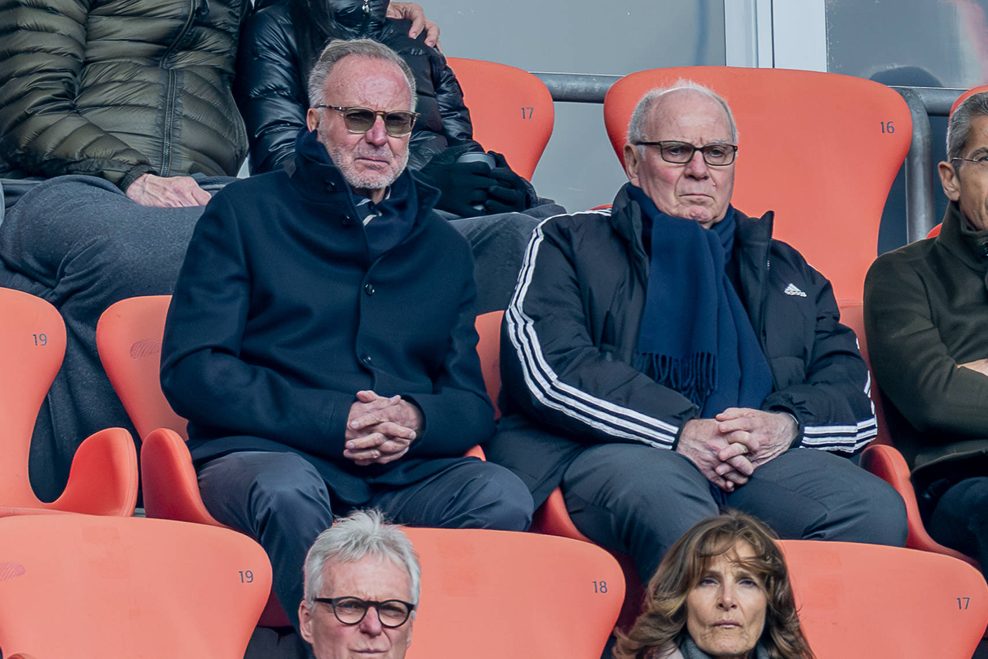 Karl-Heinz Rummenigge (l.) mit Uli Hoeneß