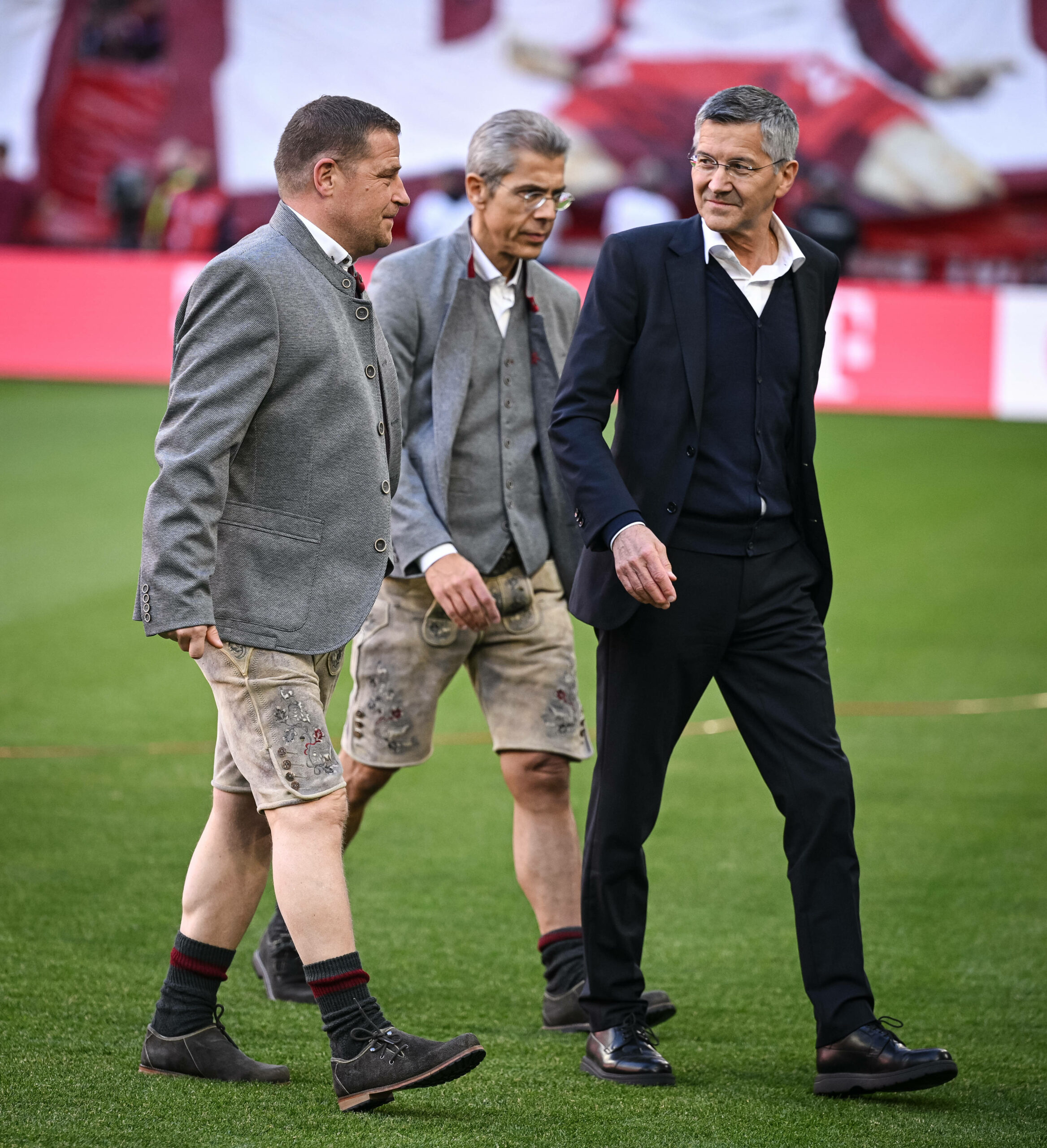 Max Eberl, Dr. Michael Diederich und Herbert Hainer