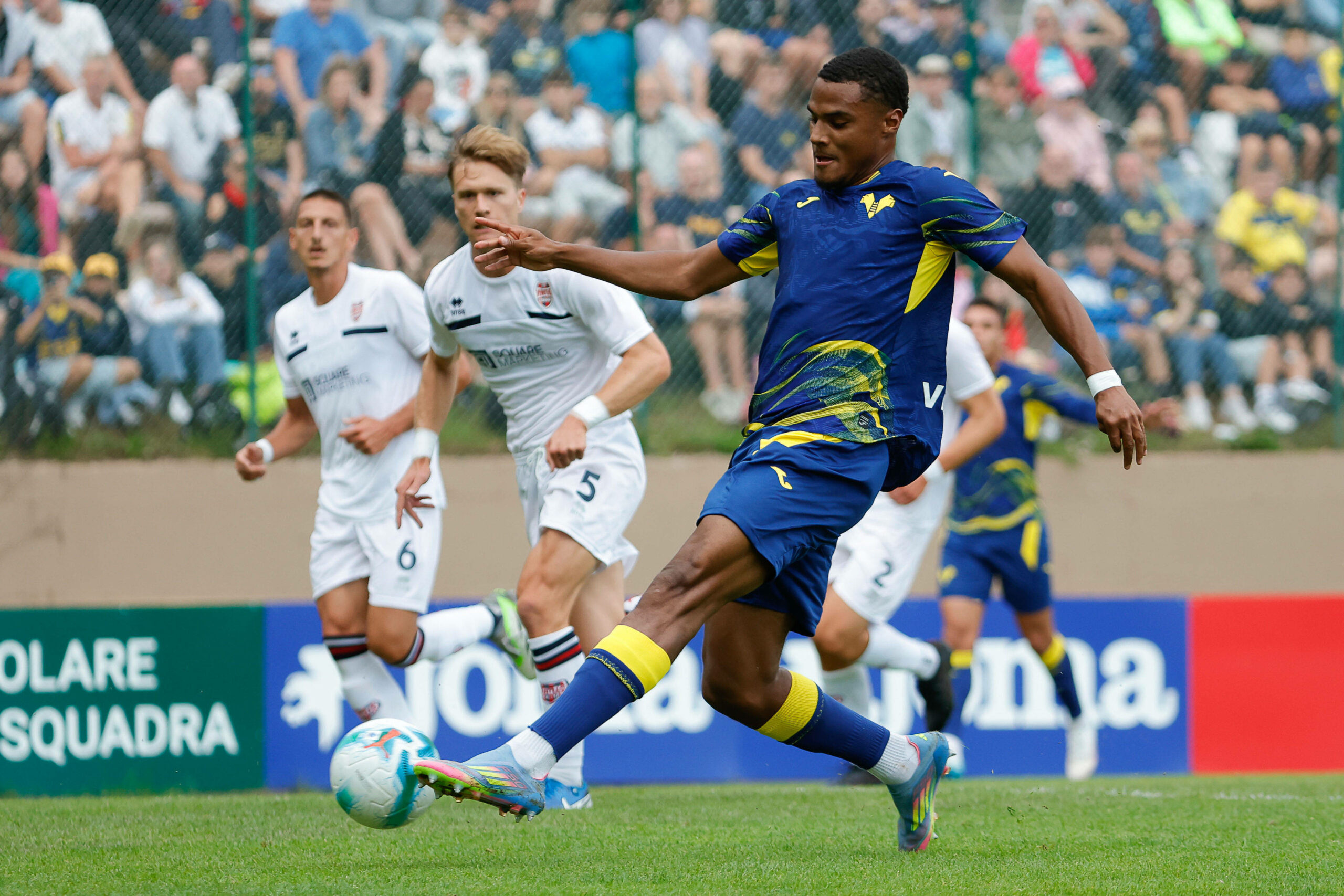 Amin Sarr bei einem Spiel von Hellas Verona