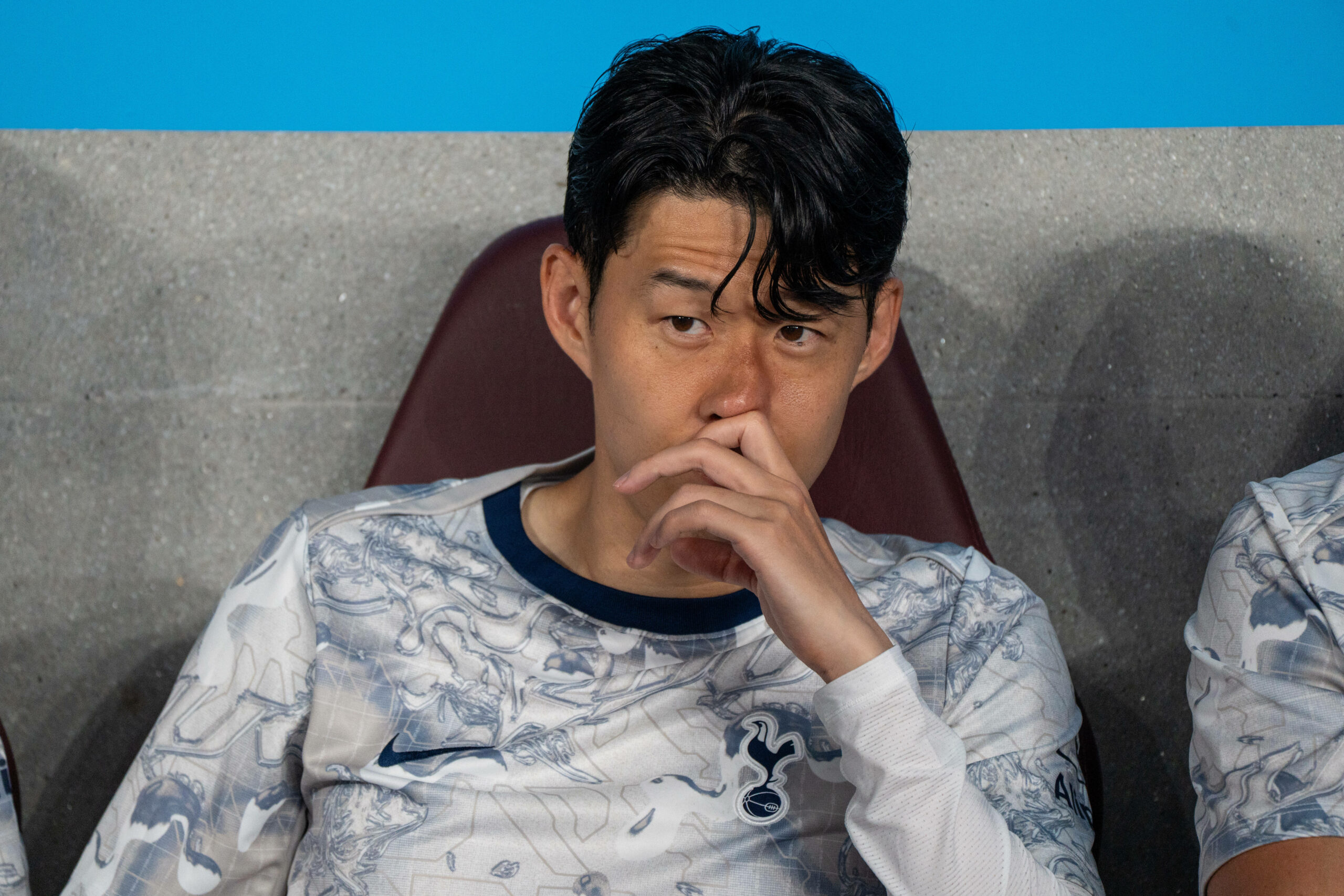 Heung Min Son mit emotionaler Miene