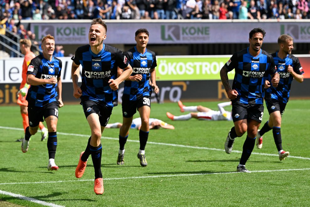 Paderborns Filip Bilbija jubelt