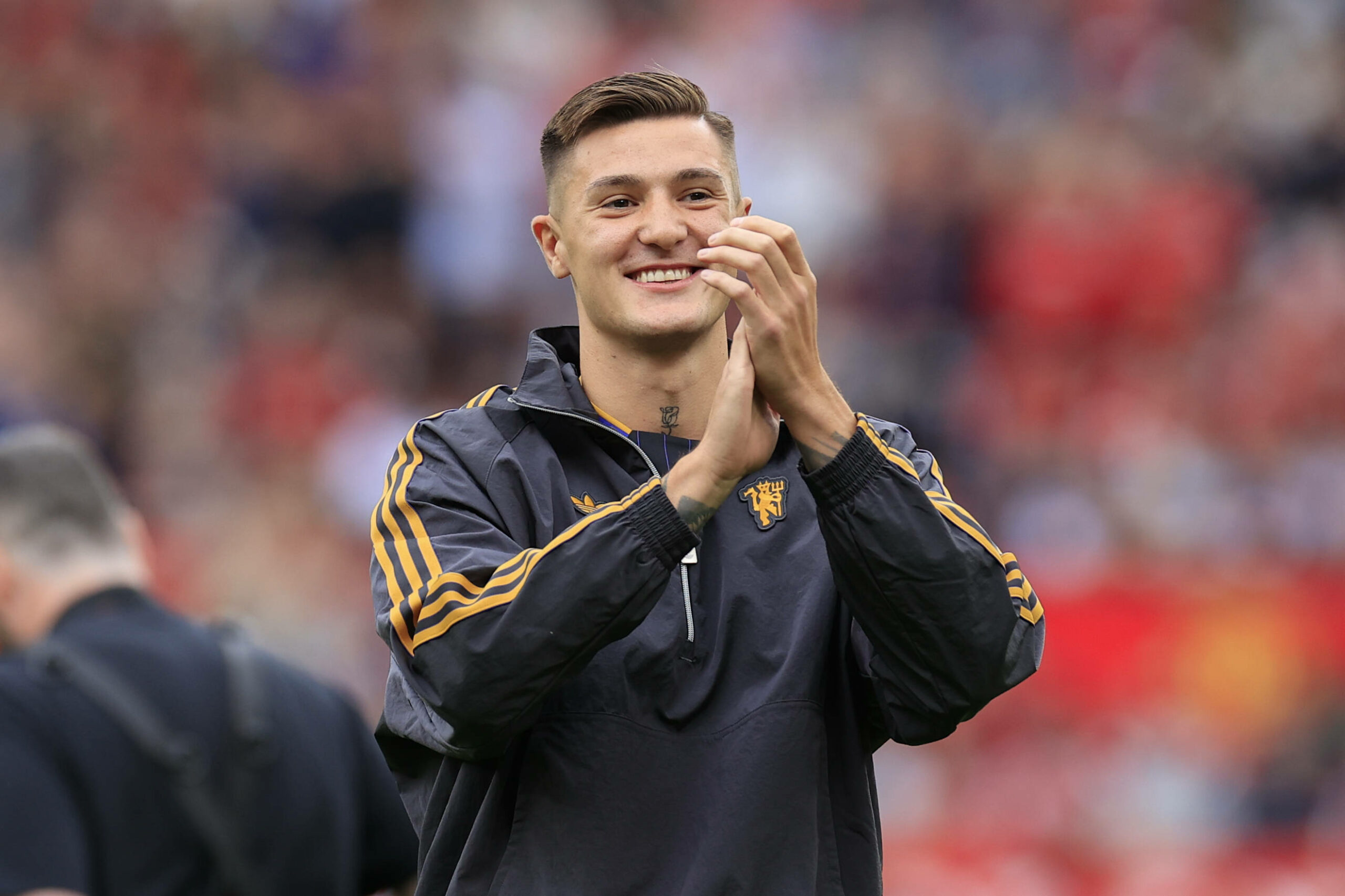 Benjamin Sesko im United-Trainingsanzug
