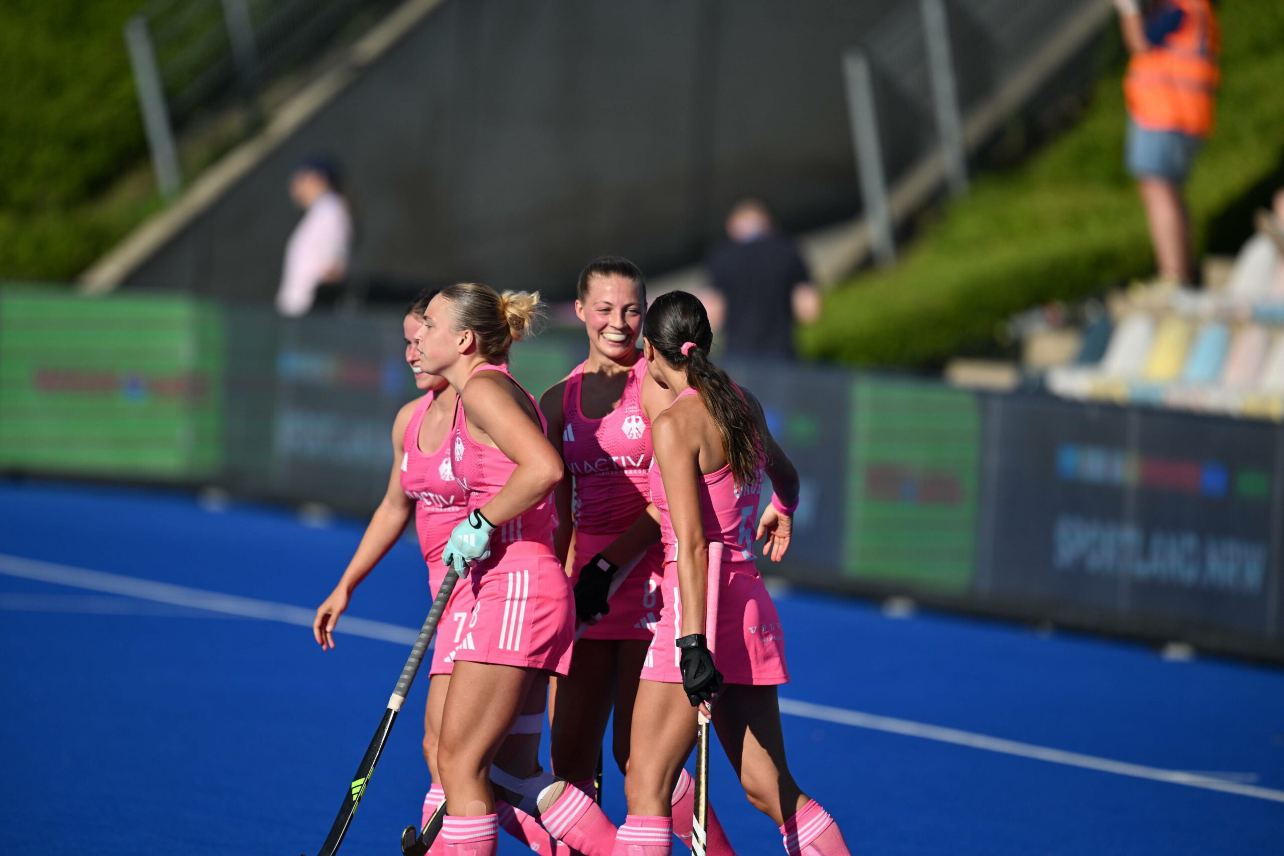Deutsche Hockey-Frauen jubeln