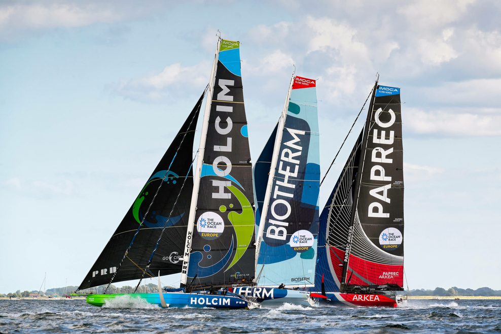 Die Teams Holcim, Biotherm und Paprec beim Ocean Race Europe