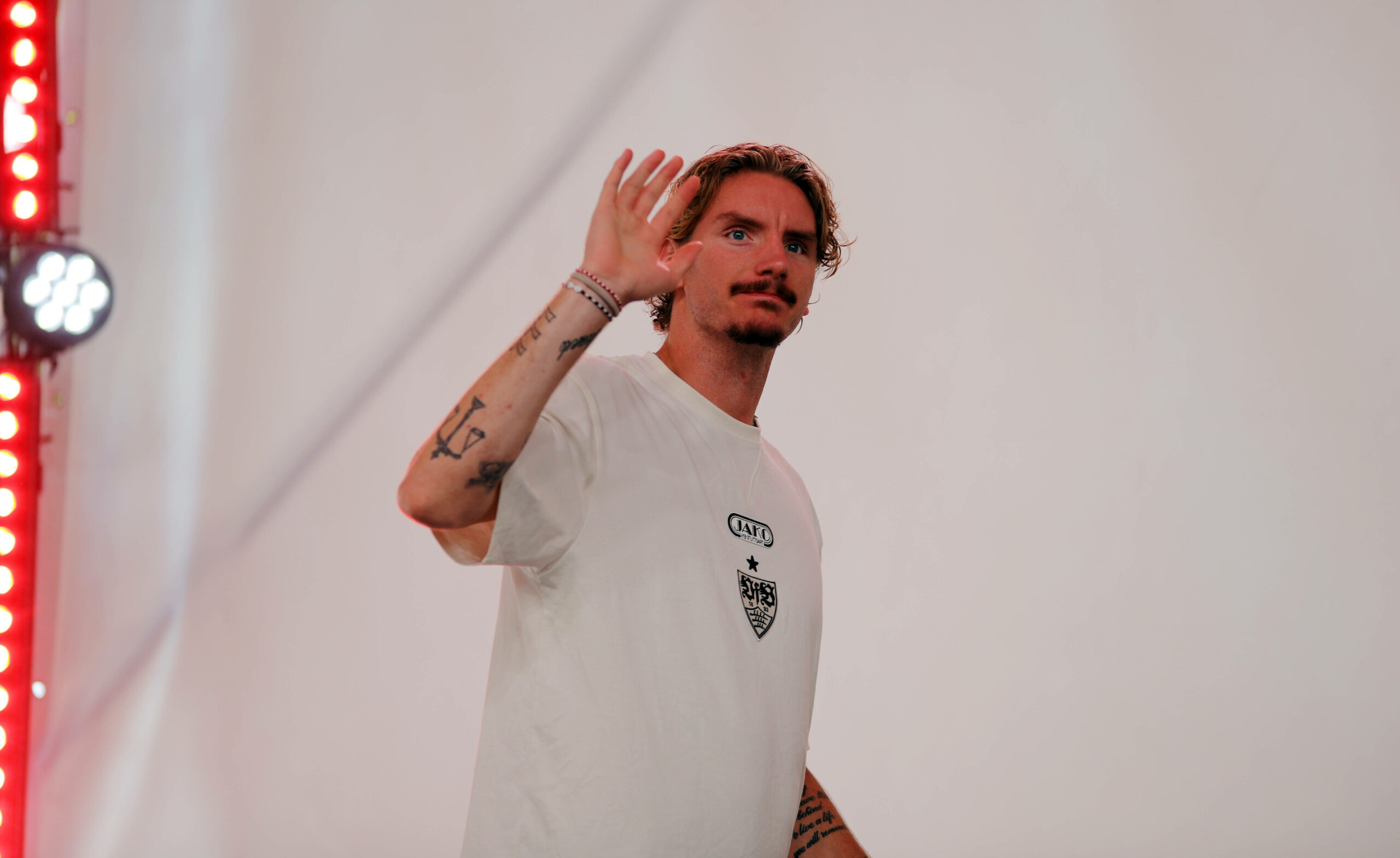 09.08.2025, Fussball, Bundesliga, VfB Stuttgart, Saisoneröffnung: Nick Woltemade.