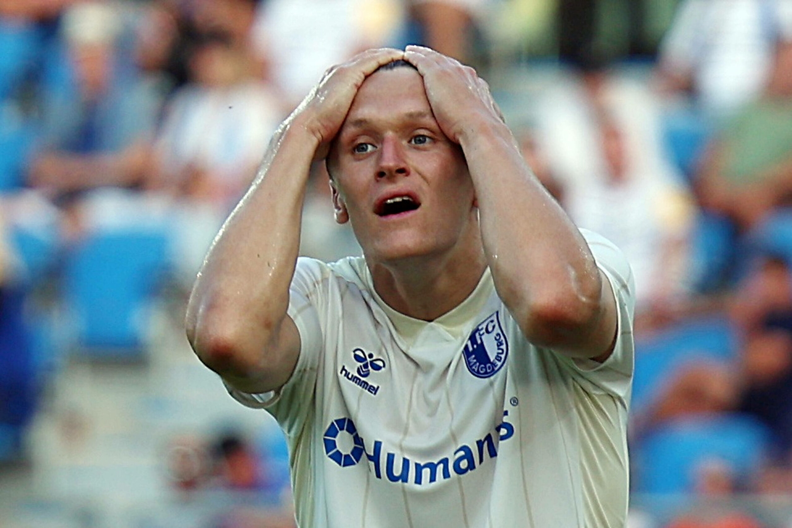 Martijn Kaars beim DFB-Pokal-Spiel seiner Magdeburger in Saarbrücken