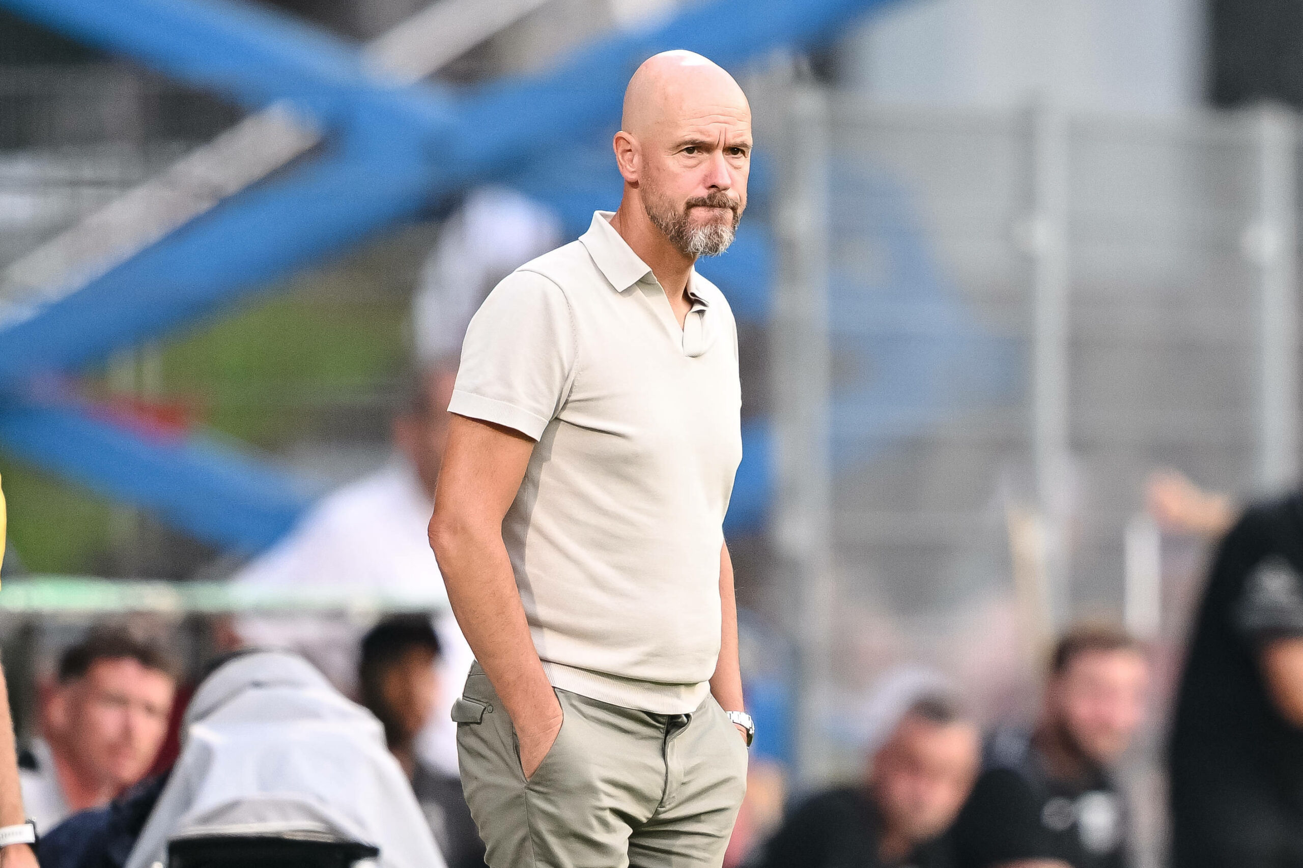 Ten Hag beobachtet seine Mannschaft