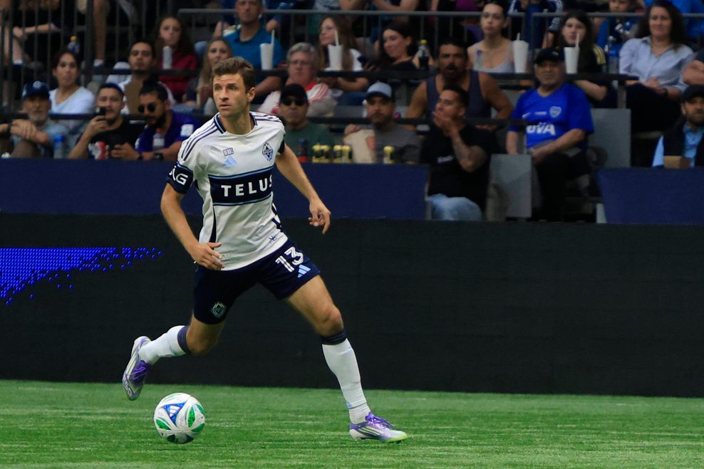 Schonlaus neuer Teamkollege: Superstar Thomas Müller feierte gerade sein. Debüt für Vancouver.