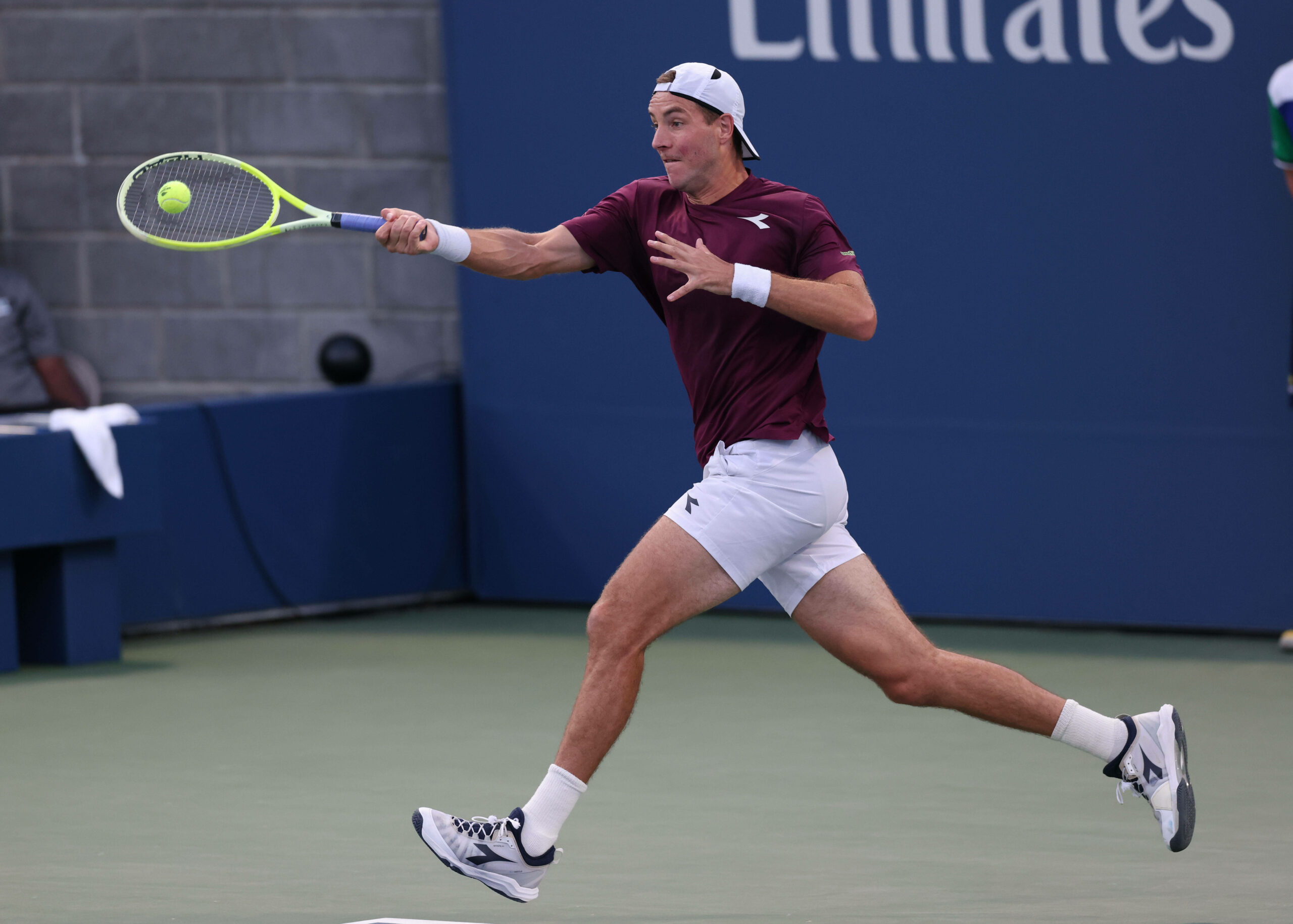 Jan-Lennard Struff (Deutschland) beim US Open im USTA Billie Jean King National Tennis Center in New York.