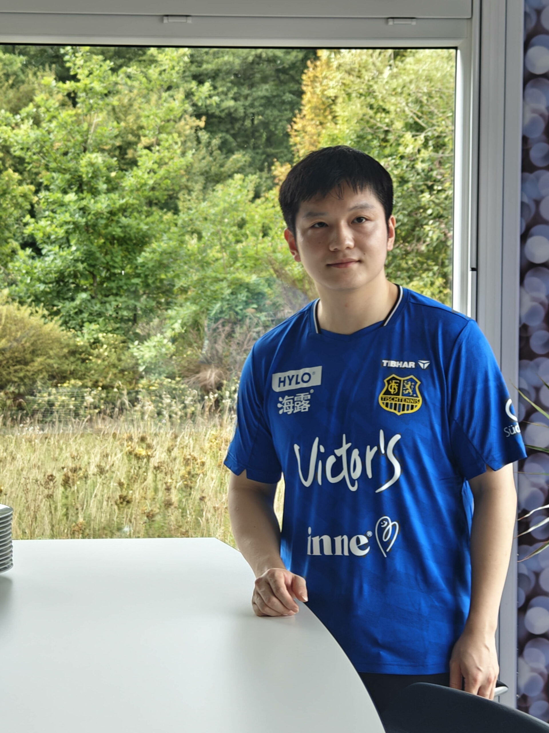 Fan Zhendong im Trikot von Saarbrücken