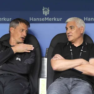 Alex Blessin und Andreas Bornemann vorm Derby beim HSV
