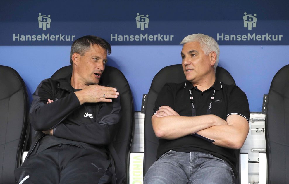 Alex Blessin und Andreas Bornemann vorm Derby beim HSV