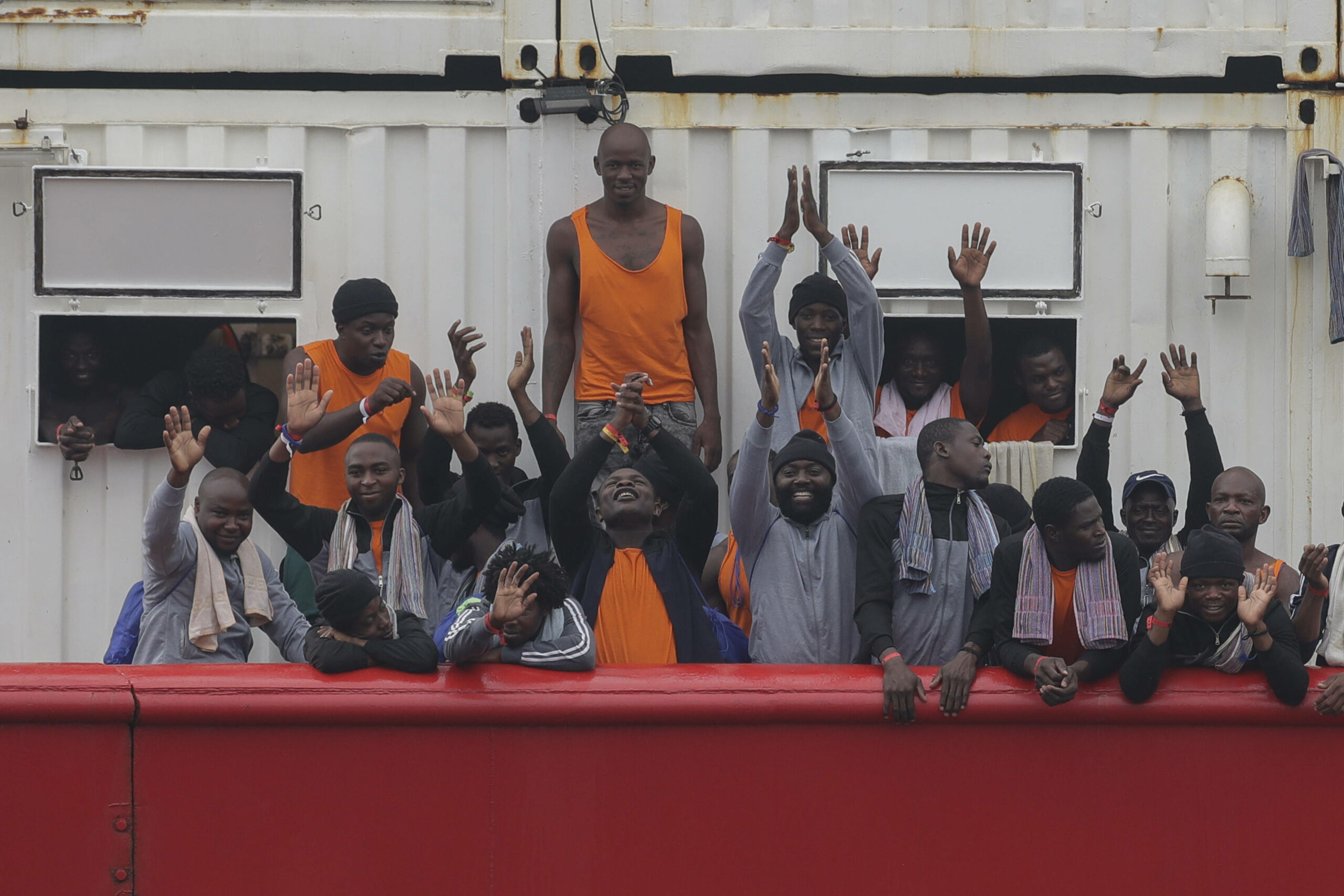 Migranten auf der „Ocean Viking“ (Archivbild)