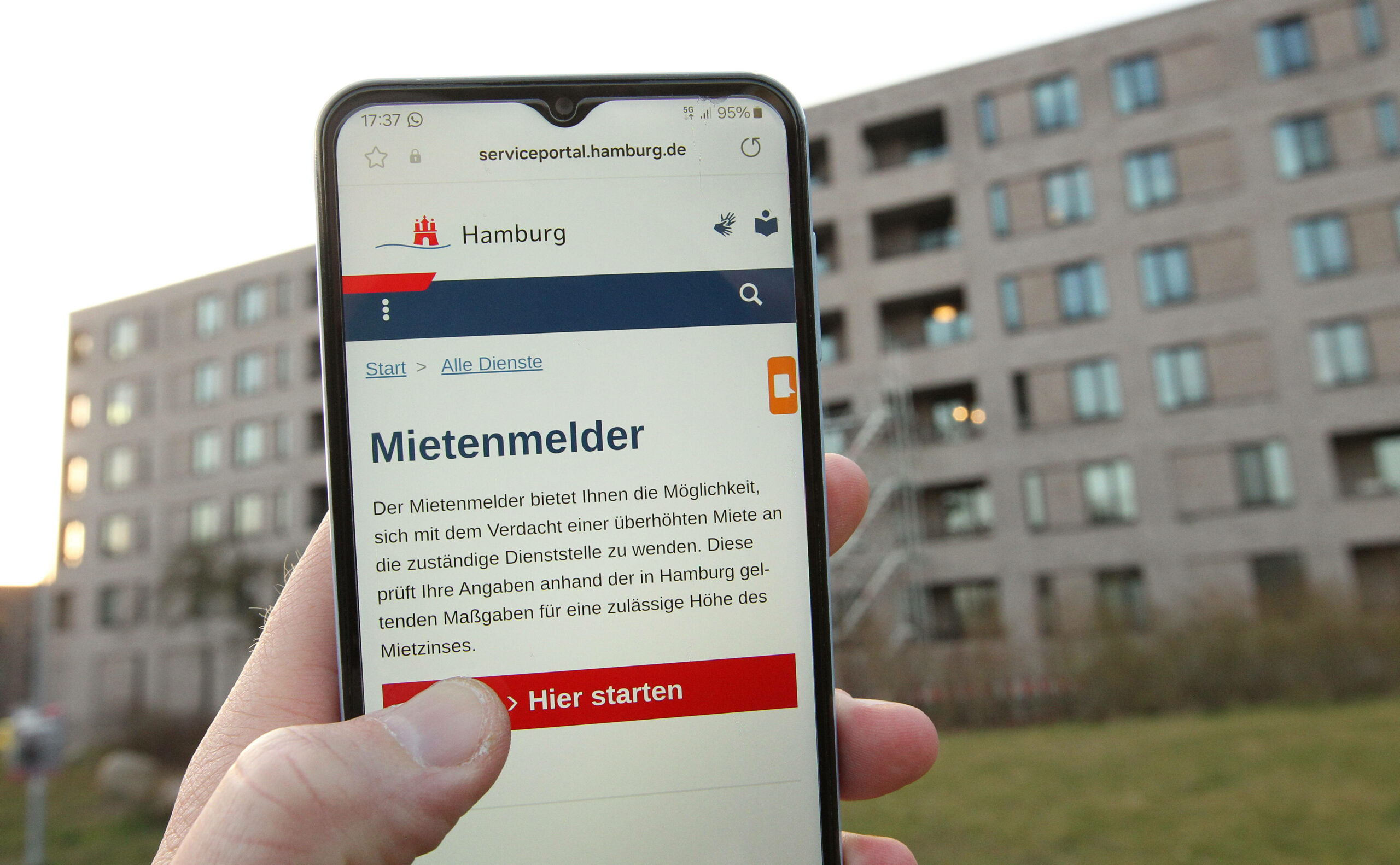 Seit Februar können Hamburgerinnen und Hamburger ihre Mieter über das städtische Portal prüfen lassen.