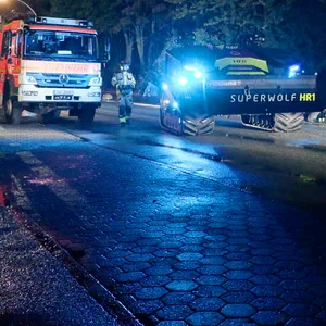 Der Löschroboter „Superwolf“ soll dort eingesetzt werden, wo es für Feuerwehrleute zu gefährlich ist.
