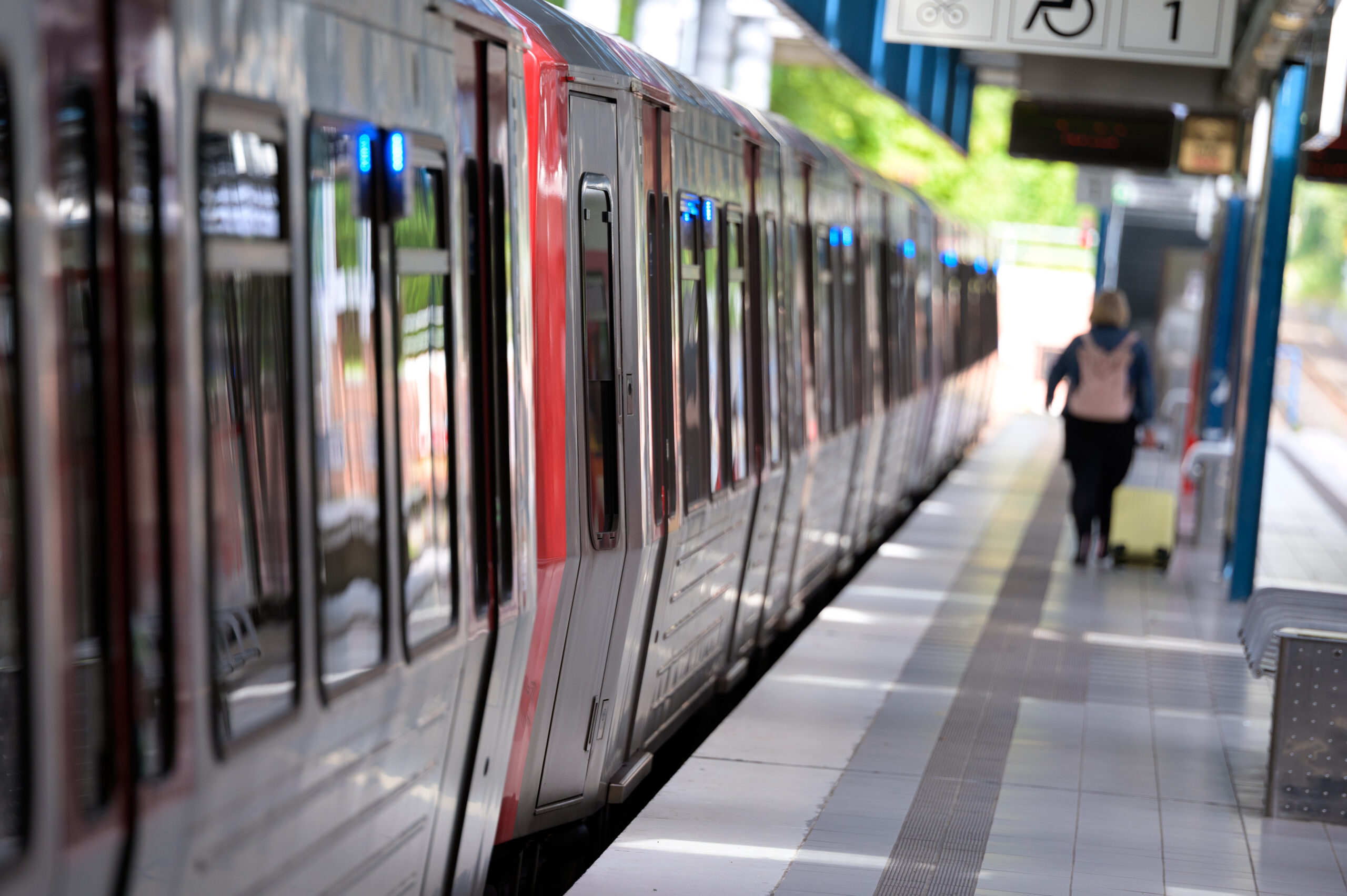 U-Bahn am Bahnhof Norderstedt Mitte (Archivbild).