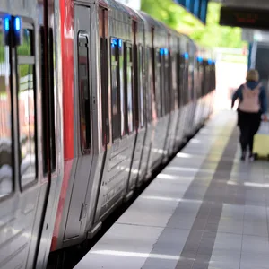 U-Bahn am Bahnhof Norderstedt Mitte (Archivbild).