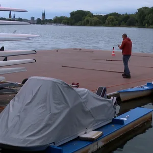 Der Unglücksort an der Außenalster.