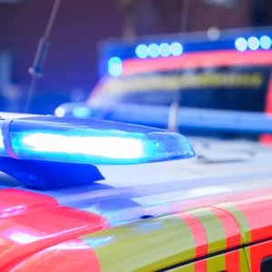 Krankenwagen mit Blaulicht