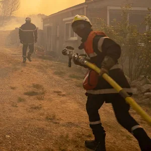 Feuerwehrleute in Südfrankreich