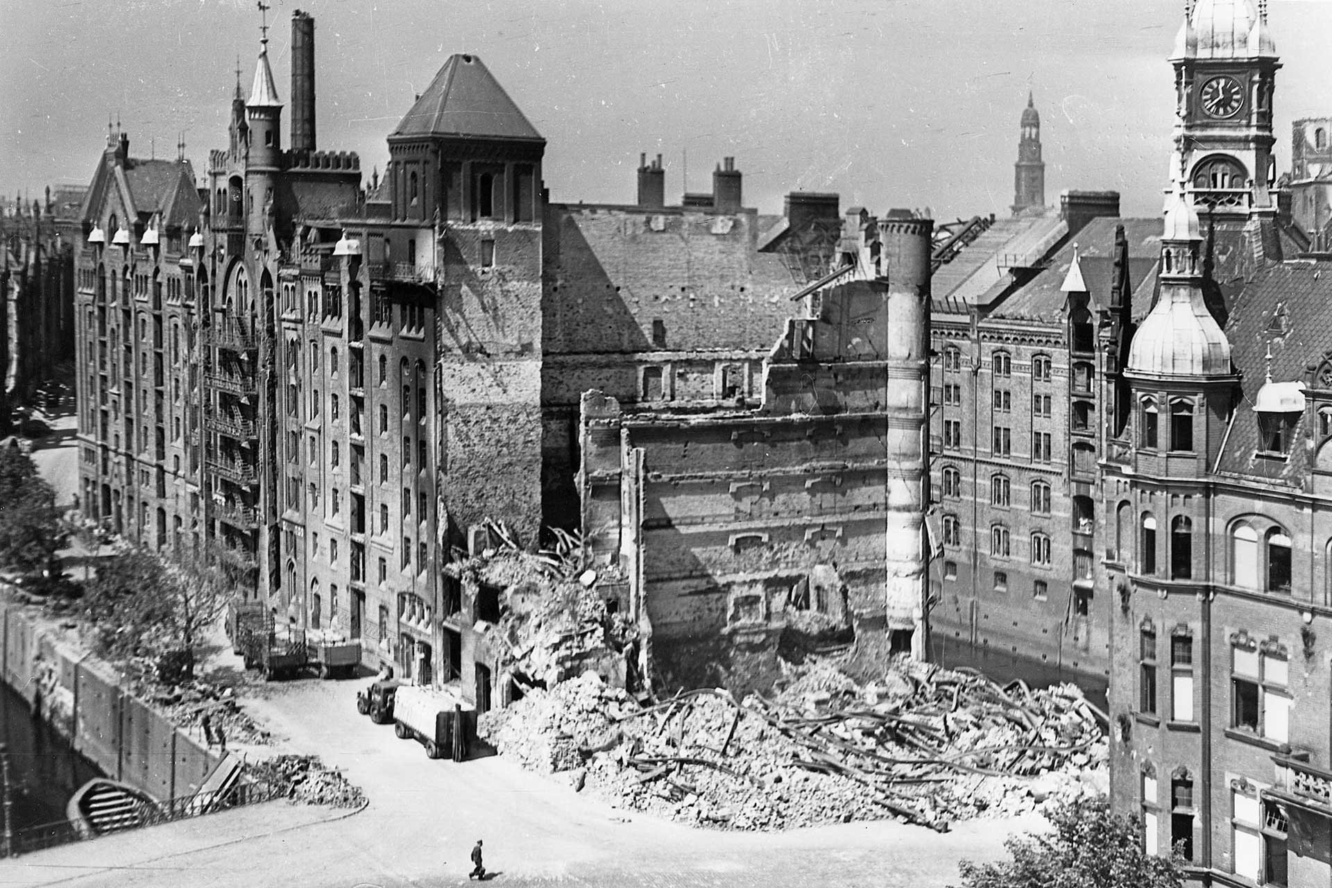Archivbild zeigt eine Ruine in der Speicherstadt