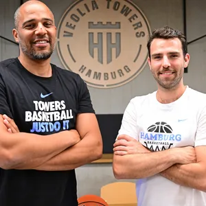 Towers-Boss Marvin Willoughby und Trainer Benka Barloschky