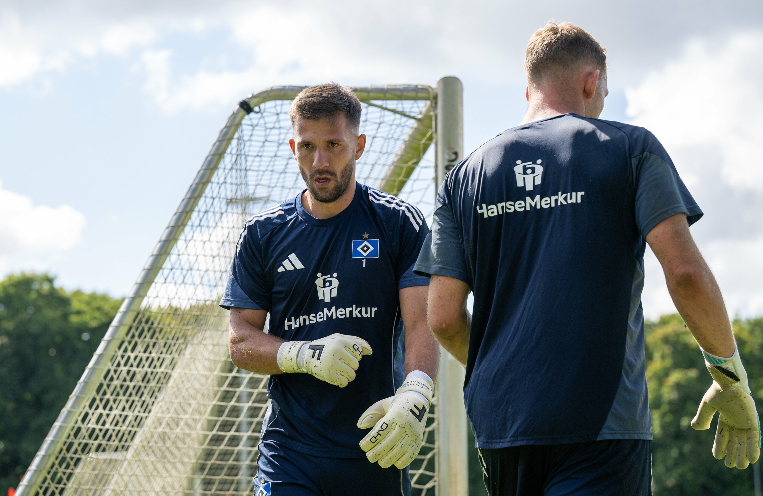Daniel Heuer Fernandes und Daniel Peretz im Training