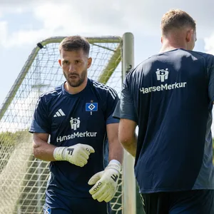 Daniel Heuer Fernandes und Daniel Peretz im Training