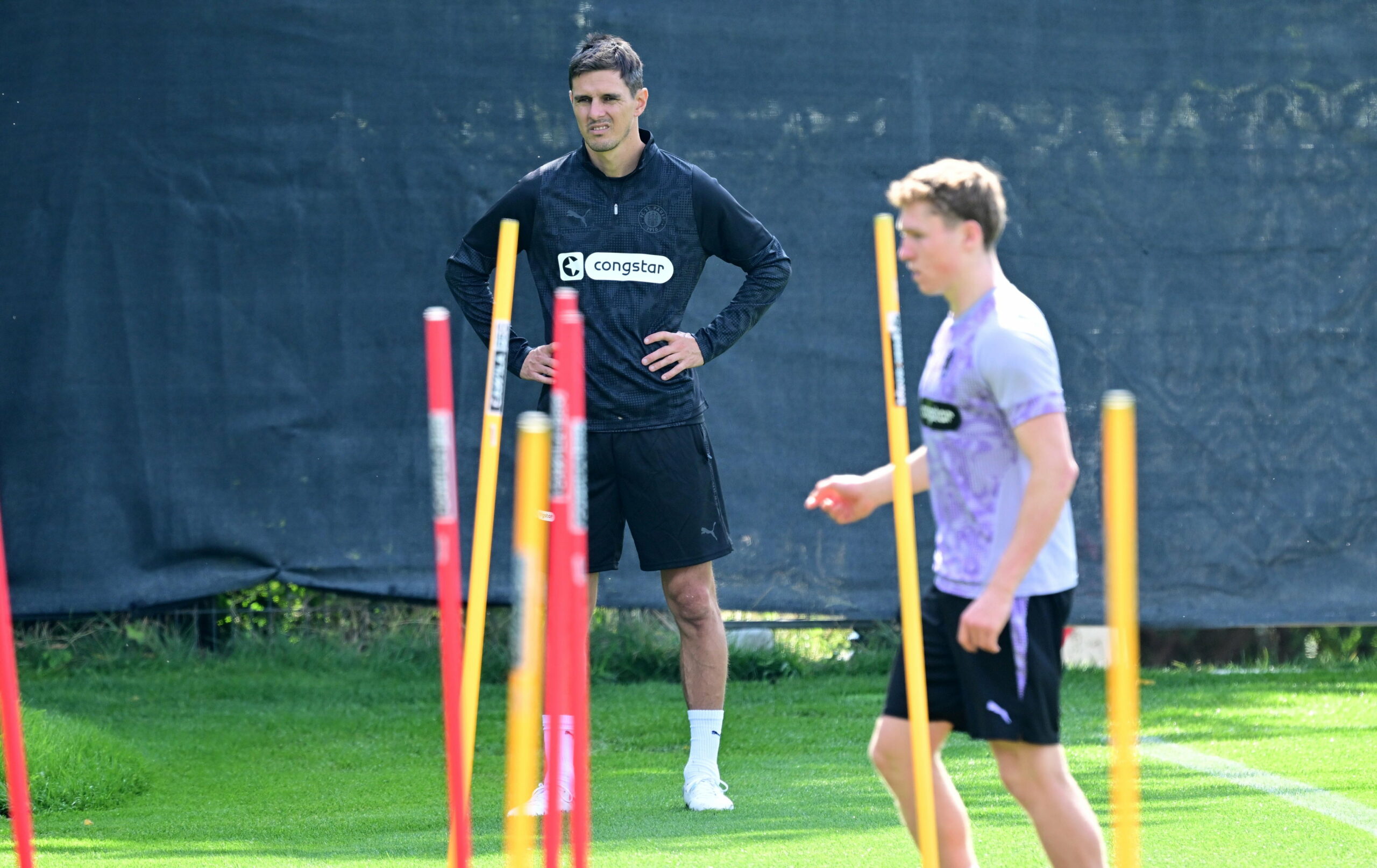 Johannes Flum im Training des FC St. Pauli